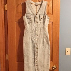 Bongo light blue denim long dress